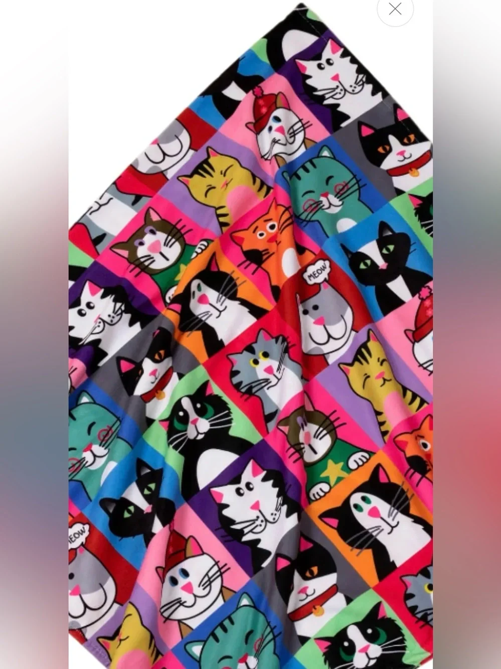 Cartoon Cats Microfiber Beach Towel